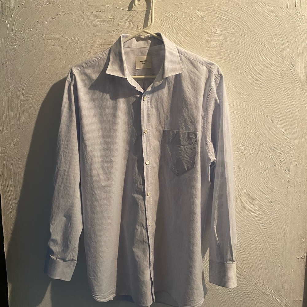 Billy Reid Blue Casual Button Down Shirt